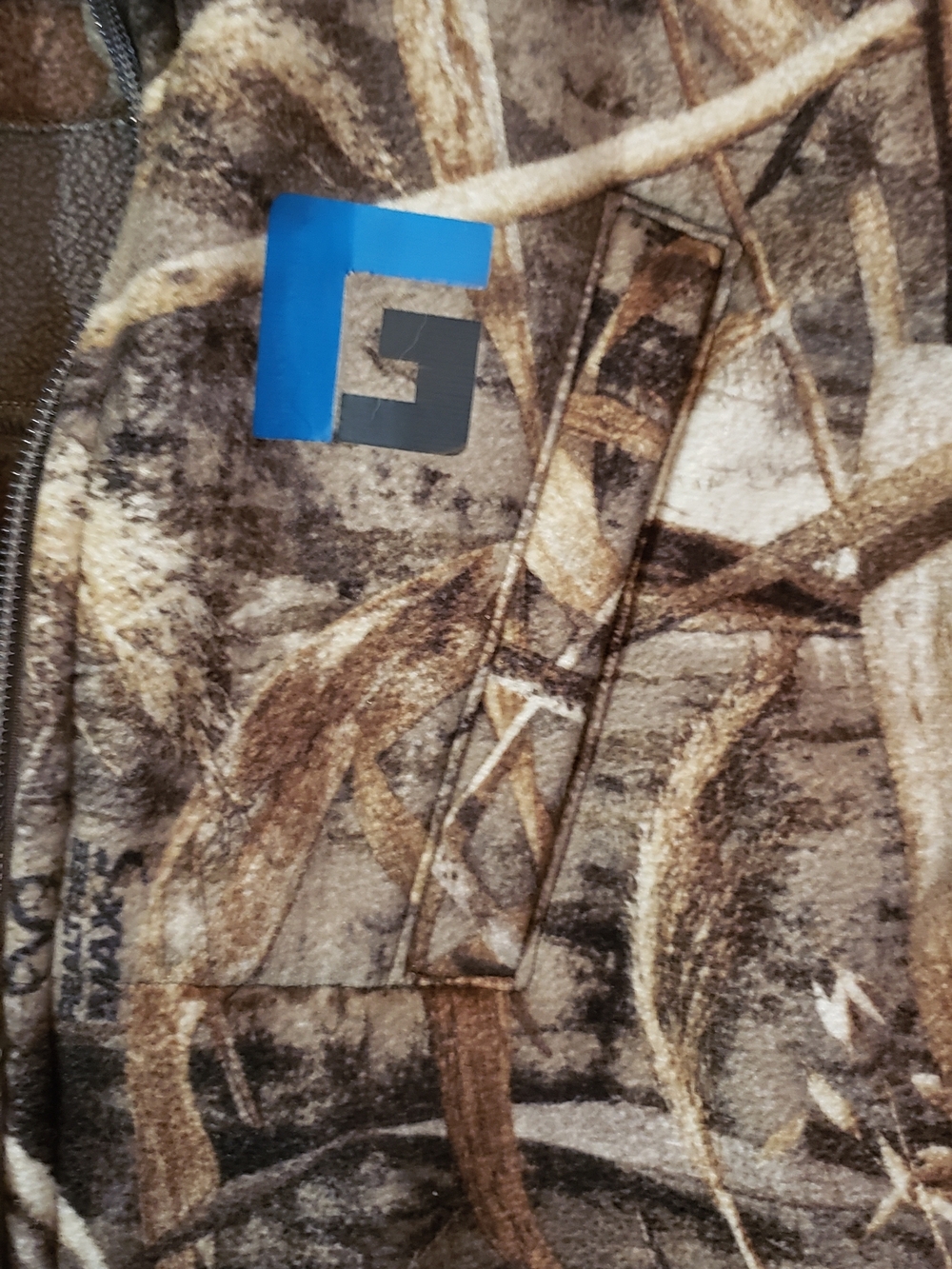 Source Unknown Brown & Green Camouflage Fleece Vest. Small. Outdoor Wear. - Picture 2 of 5